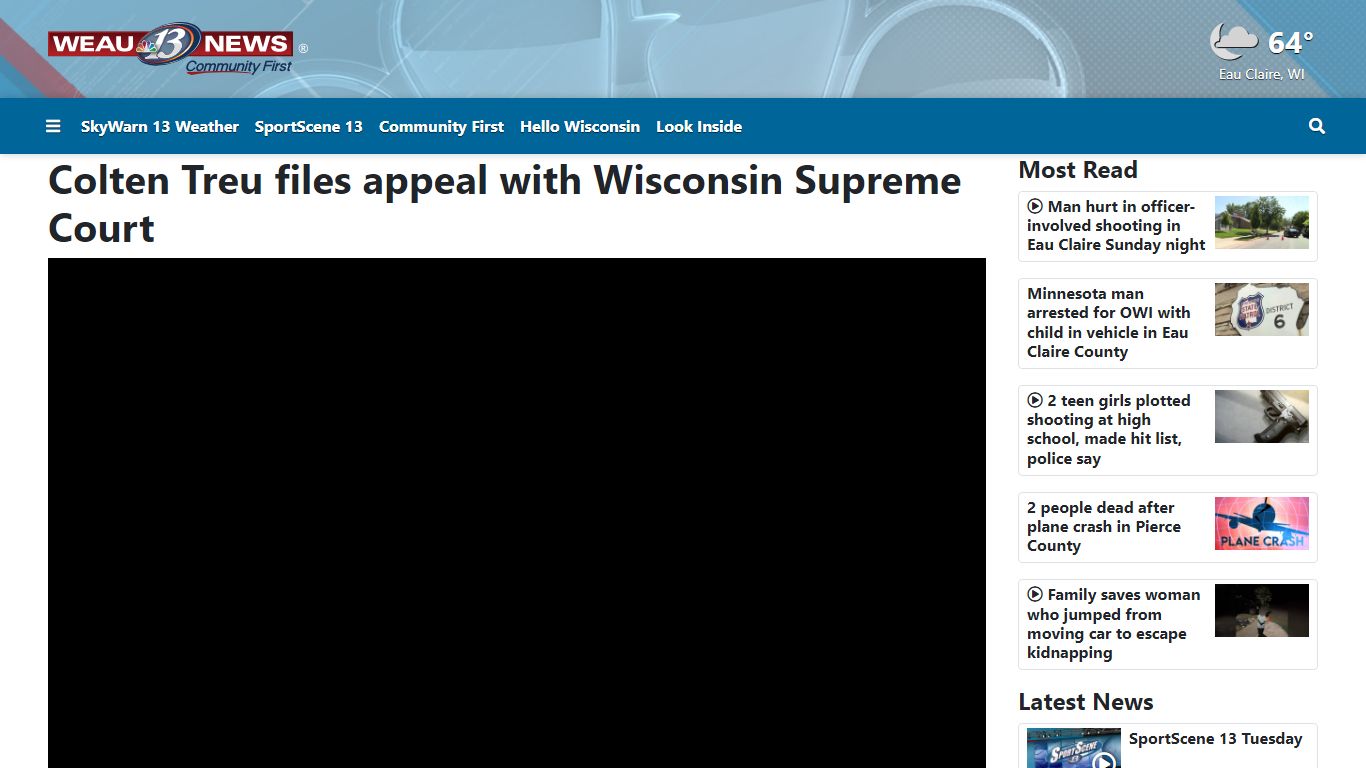 Colten Treu files appeal with Wisconsin Supreme Court